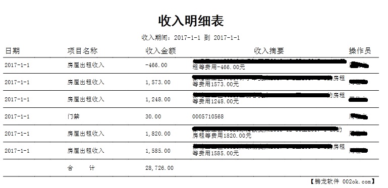 房屋出租管理系统